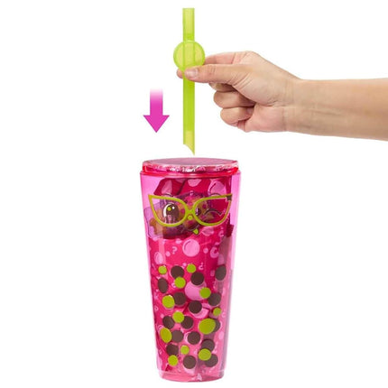 Barbie Pop Reveal Bubble Tea Series Doll & Accessories with Fashion Doll & Pet, 8 Surprises Include Color Change, Cup with Storage (Styles May Vary), HTJ20