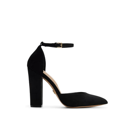 ALDO Women's Nicholes Block Heel Pumps, Black Other, 4 UK
