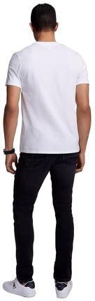 Tommy Hilfiger Men's Short-Sleeved Core Tommy Logo Crew Neck T-Shirt, White, XL