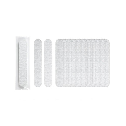 ForPro Professional Collection Mini Foam Board, Zebra, 100/180 Grit, Double-Sided Manicure Nail File, Individually-Wrapped, 3.5” L x .5” W, 50-Count