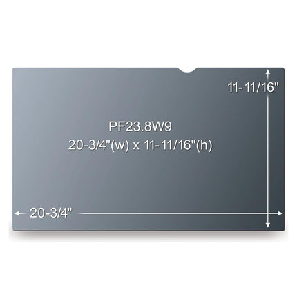3M Privacy Filter for 23.8 in. Widescreen Monitor (PF238W9B),Black