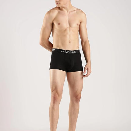 Calvin Klein Men's Ultra Soft Modern Modal Trunk, 3 Black, XL