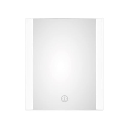 Conair Lighted Makeup Mirror, Travel Makeup Mirror, Adjustable Base, Battery Operated in Glossy White