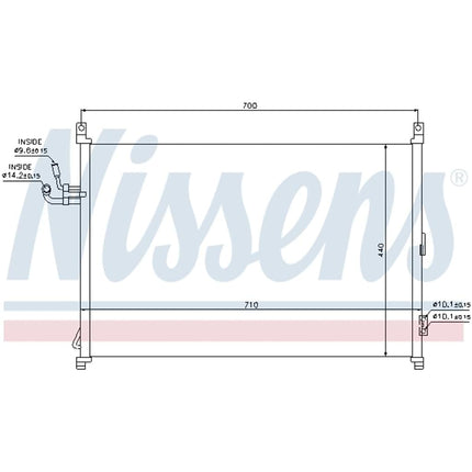 Nissens 940014 Condenser, air conditioning