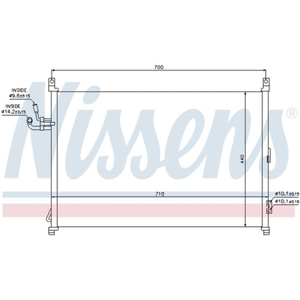 Nissens 940014 Condenser, air conditioning