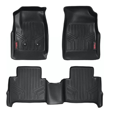 Rough Country Car Floor Mats for 15-22 Chevy ColoradoGMC Canyon| Crew Cab - M-21513