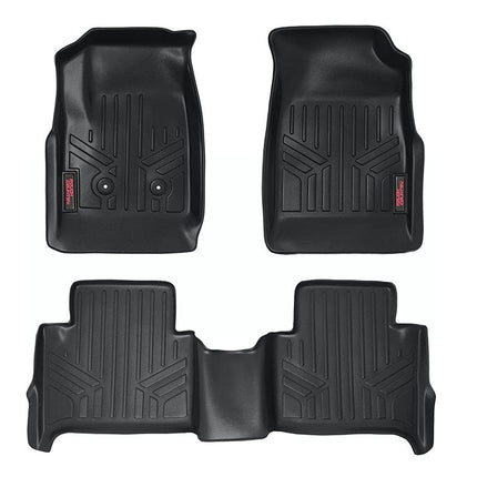 Rough Country Car Floor Mats for 15-22 Chevy Color