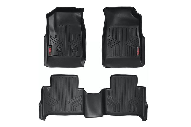 Rough Country Car Floor Mats for 15-22 Chevy Color