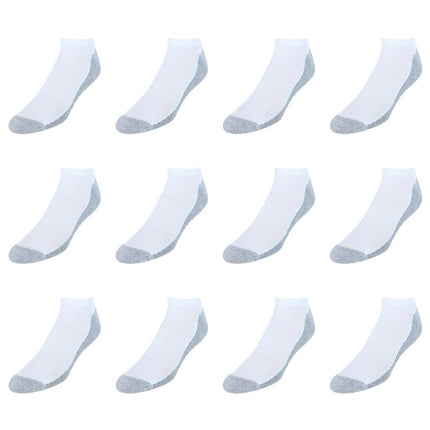 Chaussettes pour homme Hanes, sans coutures X-Temp rembourrées, lot de 12, blanc, 6-12