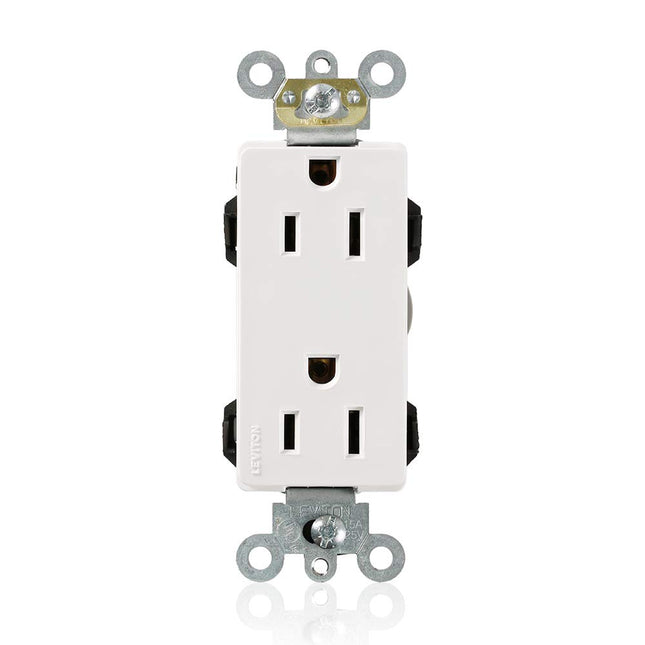 Leviton M1626-W Lev-Lok Modular Wiring Device 15-A
