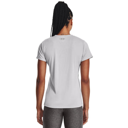 Under Armour Women Tech Short Sleeve V - Twist, Ladies T Shirt Made of 4-Way Stretch Fabric, Ultra-light & Breathable Running Apparel
