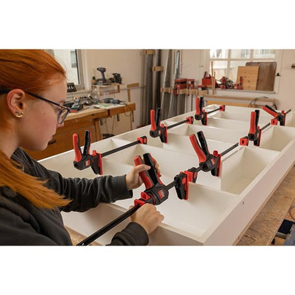 Bessey EHKL360, 12 In., Trigger Clamp and Spreader 360 Rotating Handle One-Hand Bar Clamps