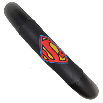 Cubierta para volante BDK Superman - Producto con licencia oficial de Warner Brothers, se adapta a la mayoría de los volantes entre 14.5 y 15.5 pulgadas