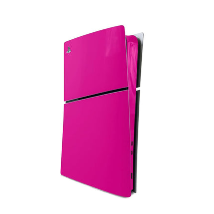 MightySkins Skin Compatible with Playstation 5 Slim Digital Edition Console Only - Solid Hot Pink | Protective, Durable, and Unique Vinyl Decal wrap Cover | Easy to Apply | Made in The USA