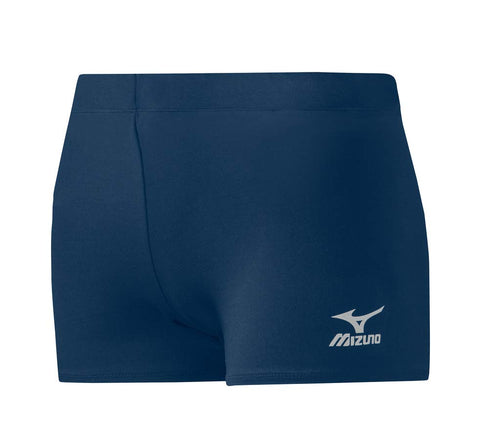 Mizuno Core Flatfront Vortex Hybrid Shorts, Navy, 