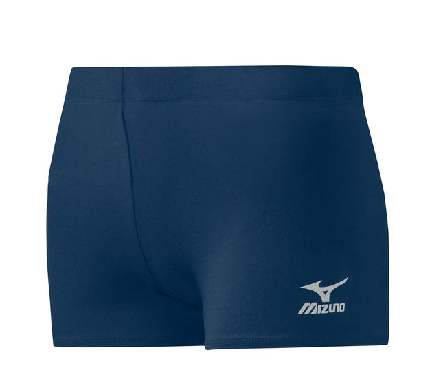 Mizuno Core Flatfront Vortex Hybrid Shorts, Navy, 