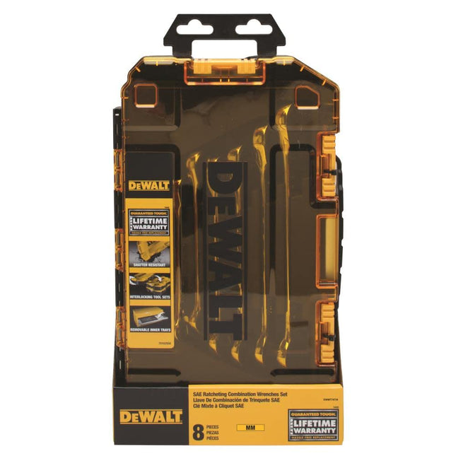 DEWALT Ratcheting Wrench Set, Metric, 8-Piece (DWM