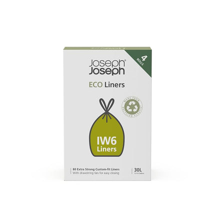 Joseph Joseph IW6 Eco Recycled Plastic Bin Liners,