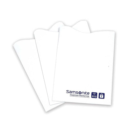 Samsonite 3-Pack RFID Credit Card Sleeve, White, International Carry-On