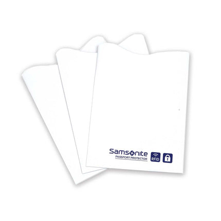 Samsonite 3-Pack RFID Credit Card Sleeve, White, I