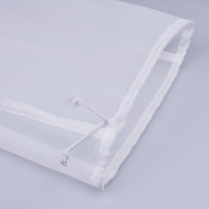 Pinfox 75 Micron Nylon Straining Bag Fine Mesh Food Strainer Bag, Multi Purpose Food Grade Filter Bag for Nut Milk, Juice, Cold Brew, Home Brewing (25.39" x 18.89", 5 Packs)