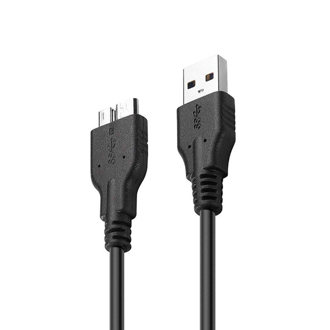 Câble USB 3.0 QCEs, câble USB 3.0 A mâle vers Micro B de 1 m compatible avec les disques durs externes portables WD My Passport et Elements, Toshiba, Seagate, Samsung Galaxy S5, Note 3
