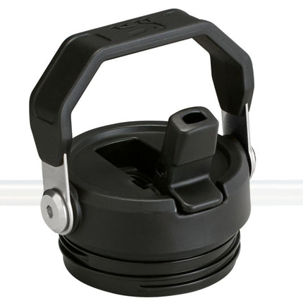 Bouteille d'eau Stanley IceFlow Flip Straw 2.0 1 L | Paille intégrée à large ouverture | Légère et anti-fuite | Acier inoxydable isolé | Sans BPA | Noir 2.0