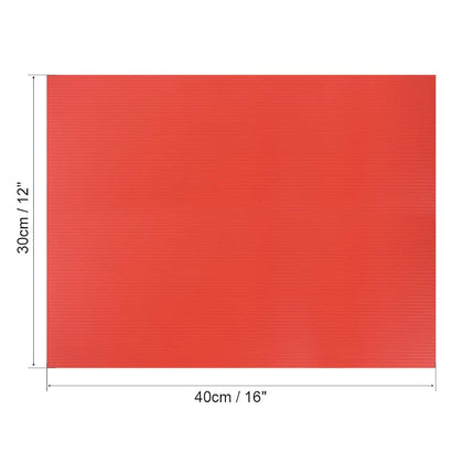 uxcell Corrugated Plastic Sheets,3mm Red Blank Yard Lawn Signs,12 Inch x 16 Inch,Waterproof Sign Blank Board 5pcs