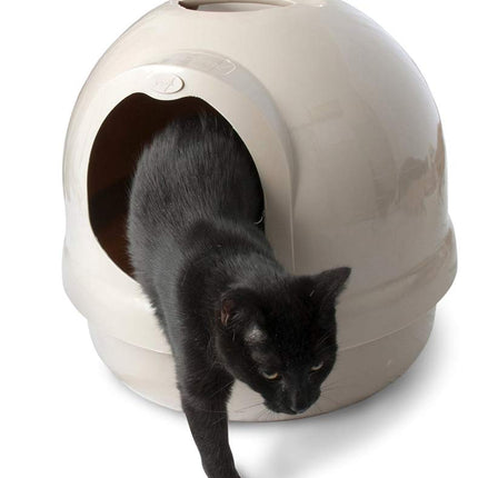 Booda Petmate Dome Cat Litter Box for Indoor Cats, Titanium