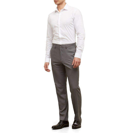 Kenneth Cole Reaction Mens Stretch Modern-fit Flat-Front Dress Pants, Dark Grey, 36W x 30L US, Dark Grey, 36W x 30L