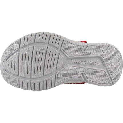Skechers Boys' Microspec Advance Trainer, Red, 5 UK Toddler