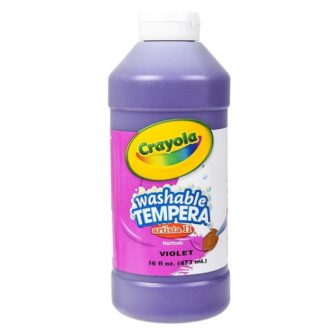 Crayola Artista II Washable Tempera Paint 16oz Pur