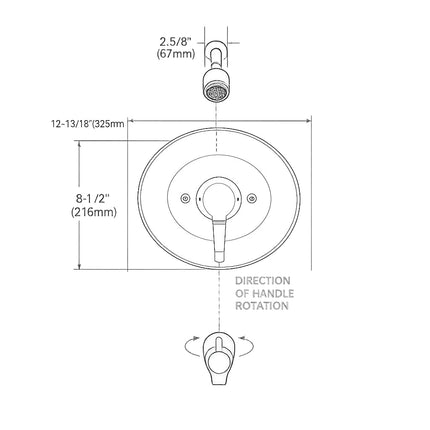 Moen TL2369EP Chateau Posi-Temp Shower Only Valve Trim, Chrome by Moen