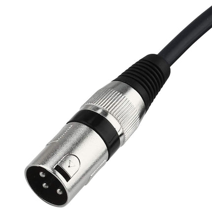 Disino Unbalanced 1/4 TS Mono to XLR Male Cable Gold Plated 6.35mm Plug to Male XLR Microphone Cable Interconnect Cable - 10 Feet