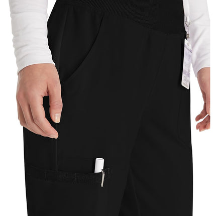 Pantalon de gommage Dickies EDS Essentials par Women's Knit Waistband, petite taille, noir