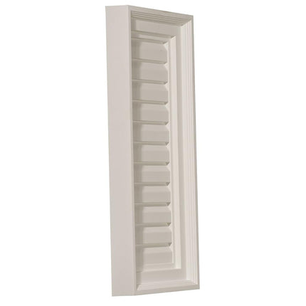 Ekena Millwork GVVE12X24D Gable Vent, Factory Primed White, 12" W X 24" H X 1 1/4" P