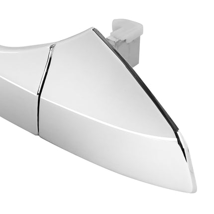DNA MOTORING Front, Rear Left Outer Door Handle Compatible with 08-12 Honda Accord,w/o Keyhole, Chrome, OEM-DHO-01094