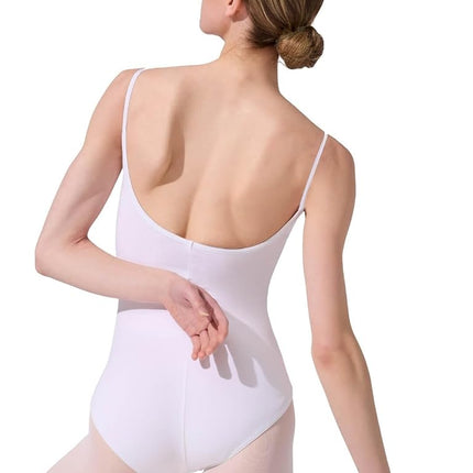 Capezio Classics 101 Camisole/upper jersey with spaghetti straps., Womens, CC101-White-Small, White, S