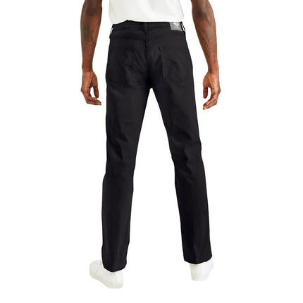 Pantalones Dockers de hombre, corte vaquero recto, tecnología para todas las estaciones, negro, 30W / 30L