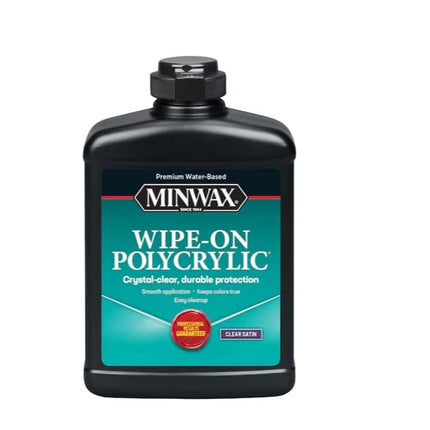 Minwax 409170000 Water Based Wipe-On Poly Clear, S