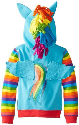 My Little Pony Girls' Little Rainbow Dash Blue Multi, Rainbow Dash, 4 Years