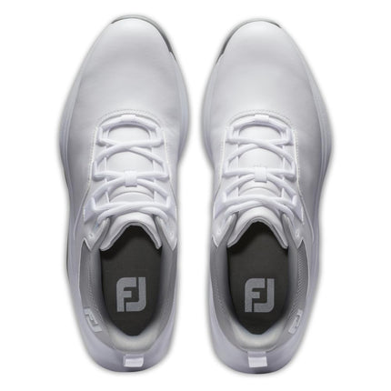 Zapatillas de golf FootJoy para hombre Prolite estilo de temporada anterior, blanco/gris claro/gris, 7.5 X-Wide