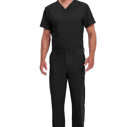 Dickies EDS Essentials by Men's Drawstring Cargo Scrub Pant Large Black