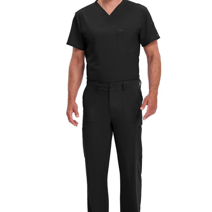 Dickies EDS Essentials Pantalón de uniforme médico cargo con cordón para hombre, Grande, Negro