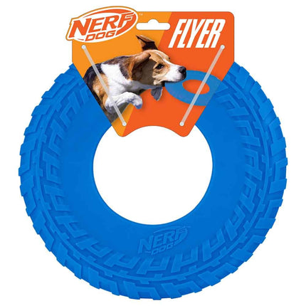 Nerf Dog Rubber Tire Flyer Dog Toy, Flying Disc, L