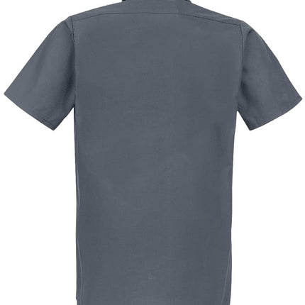 Dickies Men's Short Sleeved Workwear Shirt, Grey (Charcoal Grey), S UK