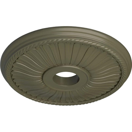 Ekena Millwork CM20BE1PTF Berkshire Ceiling Medallion, Hand-Painted Painted Turtle, 20 1/8" OD x 3 7/8" ID x 1 7/8" P (Fits Canopies up to 6 3/8")