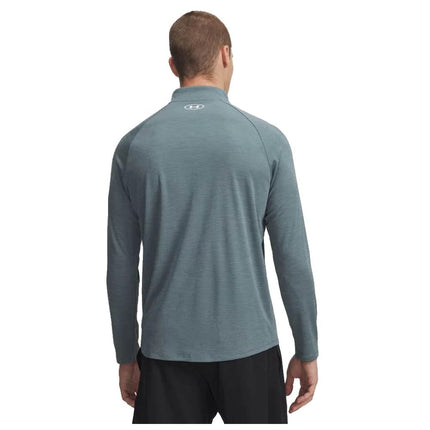 Under Armour Tech Textured 1/2 Zip, (587) Jasper Blue / / White, XS