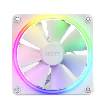 NZXT F120 RGB - 120mm PWM RGB PC Case Fan - White