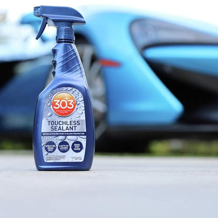 303 Products Touchless Sealant - SiO2 Water Activated Paint & Glass Protection - Spray On, Rinse Off - Lasts 2X Longer Than W- Deep, Wet Shine, 32 fl. oz. (30394CSR)